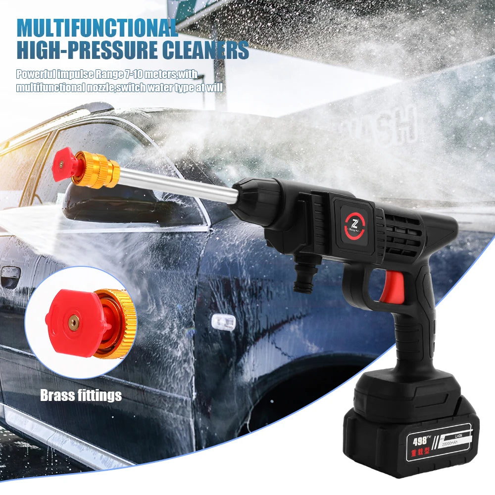 Pistola Hidrolimpiadora Inalámbrica 50 Bar 200W – Lavadora a Batería Compatible Makita 18V