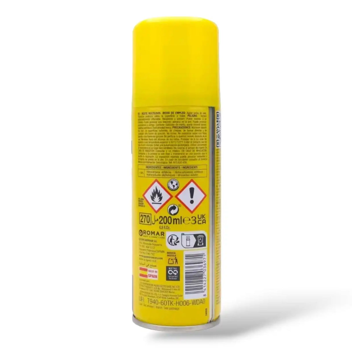 Garley Aceite Lubricante Multiusos Spray 200 ml – Antioxidante Todo en 1 con Cánula