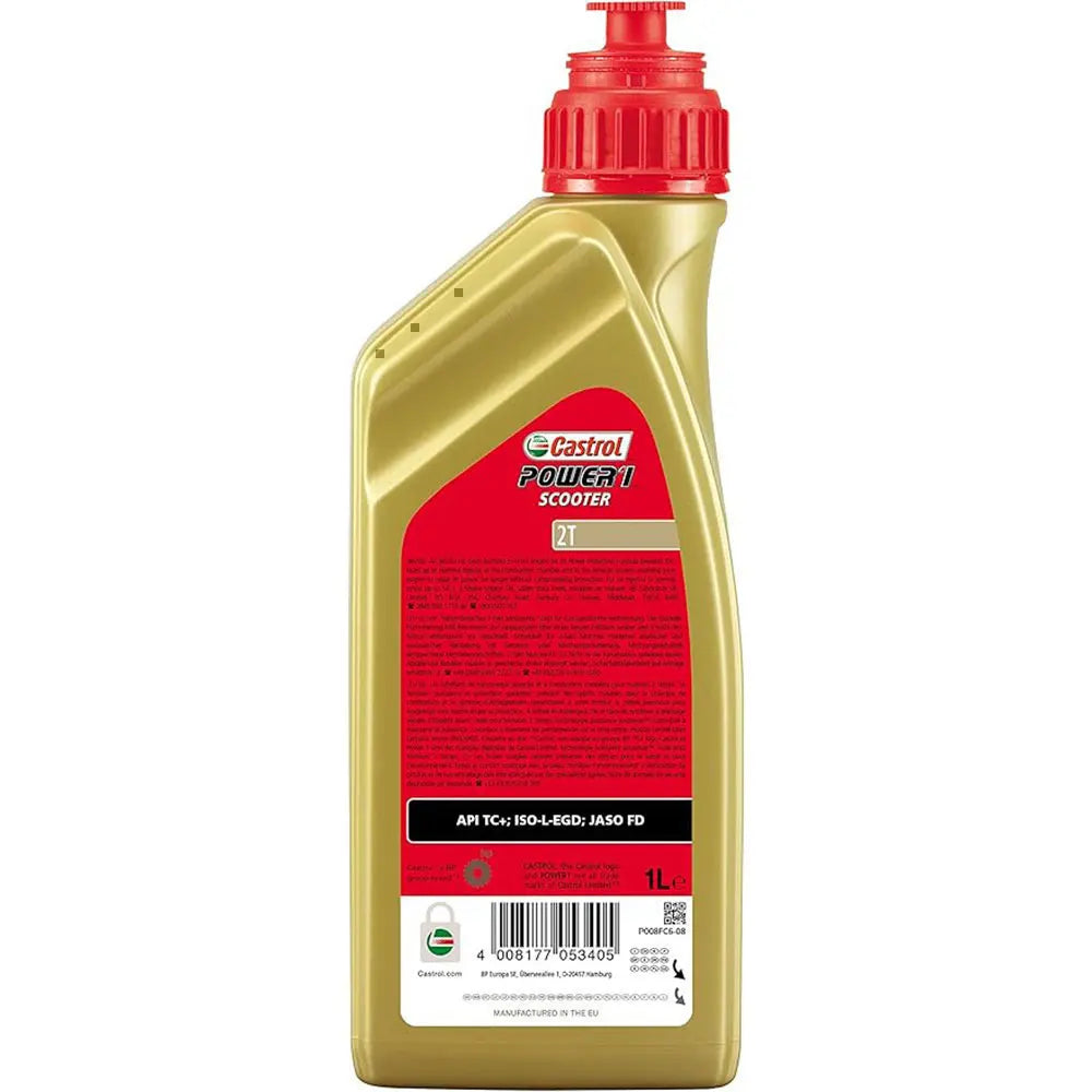 Aceite Castrol Power 1 Scooter 2T 1L – Lubricante para Máxima Protección del Motor