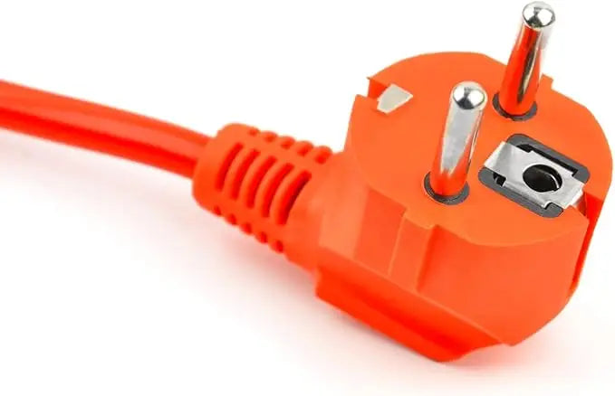 Alargador Eléctrico Naranja Alta Visibilidad | Cable Extensión Interior/Exterior Flexible y Seguro (5m, 15m, 20m, 30m)