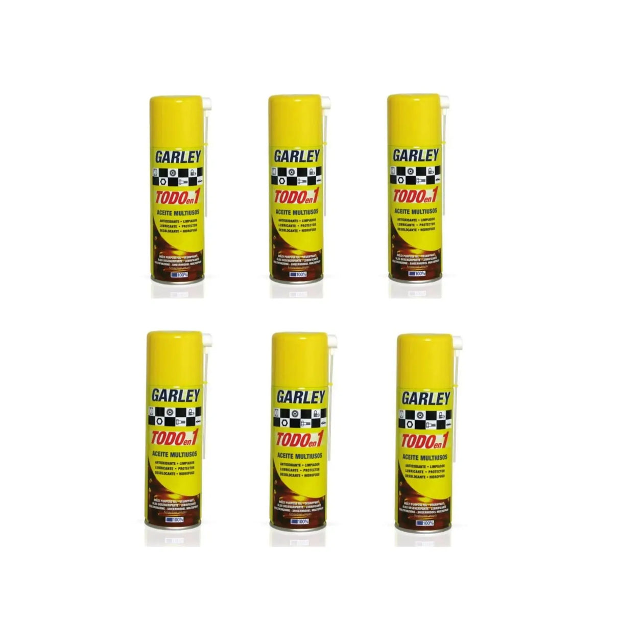 Garley Aceite Lubricante Multiusos Spray 200 ml – Antioxidante Todo en 1 con Cánula