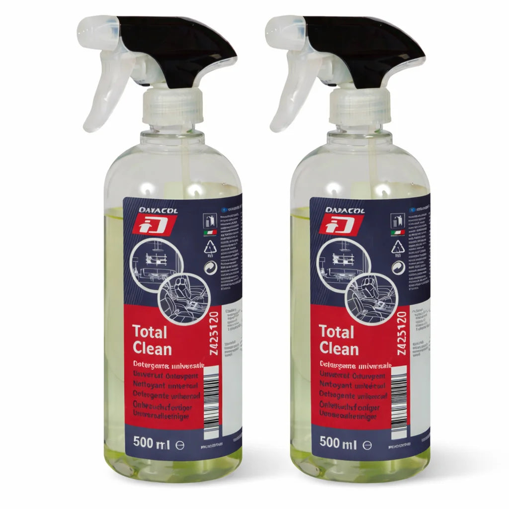 Limpiador de Interiores Total Clean 500 ml – Spray Multiusos para Tapicería, Cuero y Alcántara con Aroma Fresco