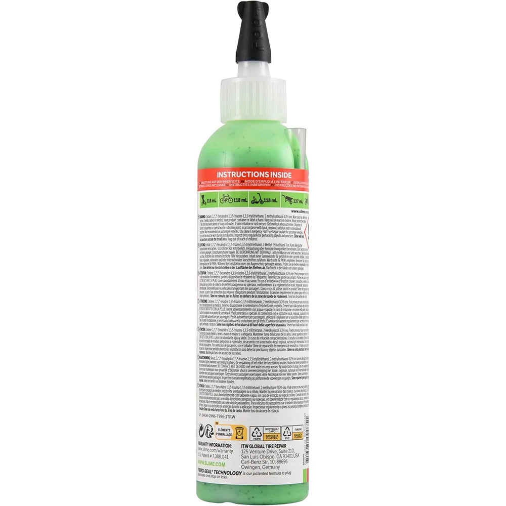 Slime Sellante Repara Pinchazos Fibro-Seal – Antipinchazos para Neumáticos