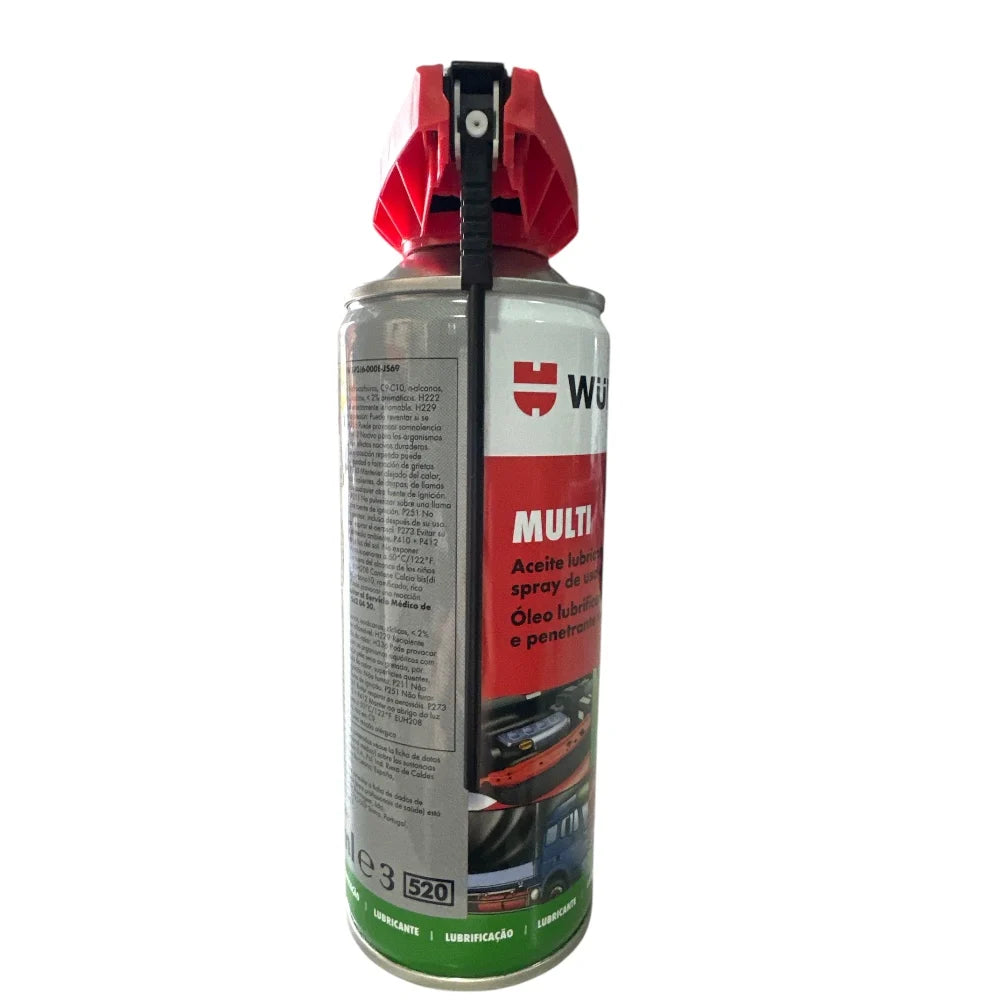 Aceite Lubricante en Spray Würth Multi Cobra 400 ml – Lubricante Universal para Mantenimiento Automotriz