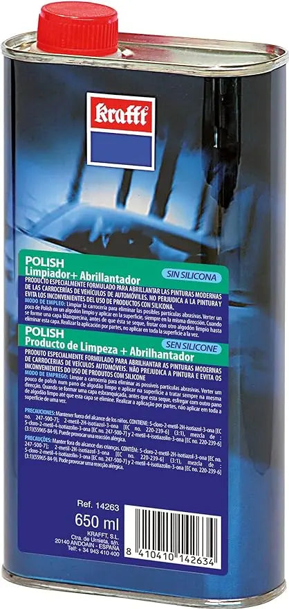 Limpiador Abrillantador Polish Krafft 650ml Brillo y Protección Coche
