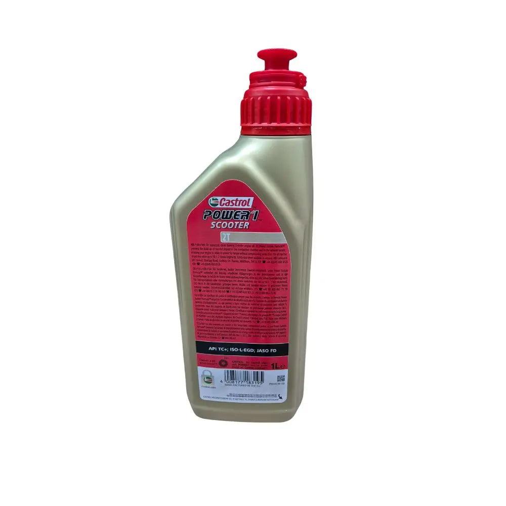 Aceite Castrol Power 1 Scooter 2T 1L – Lubricante para Máxima Protección del Motor