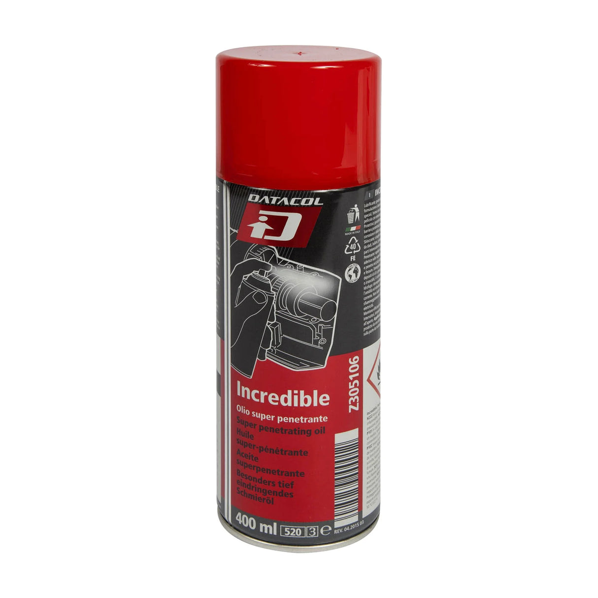 Spray Aflojatodo DATACOL 400 ml 5 en 1 – Aceite Penetrante Desbloqueante para Tornillos Oxidados