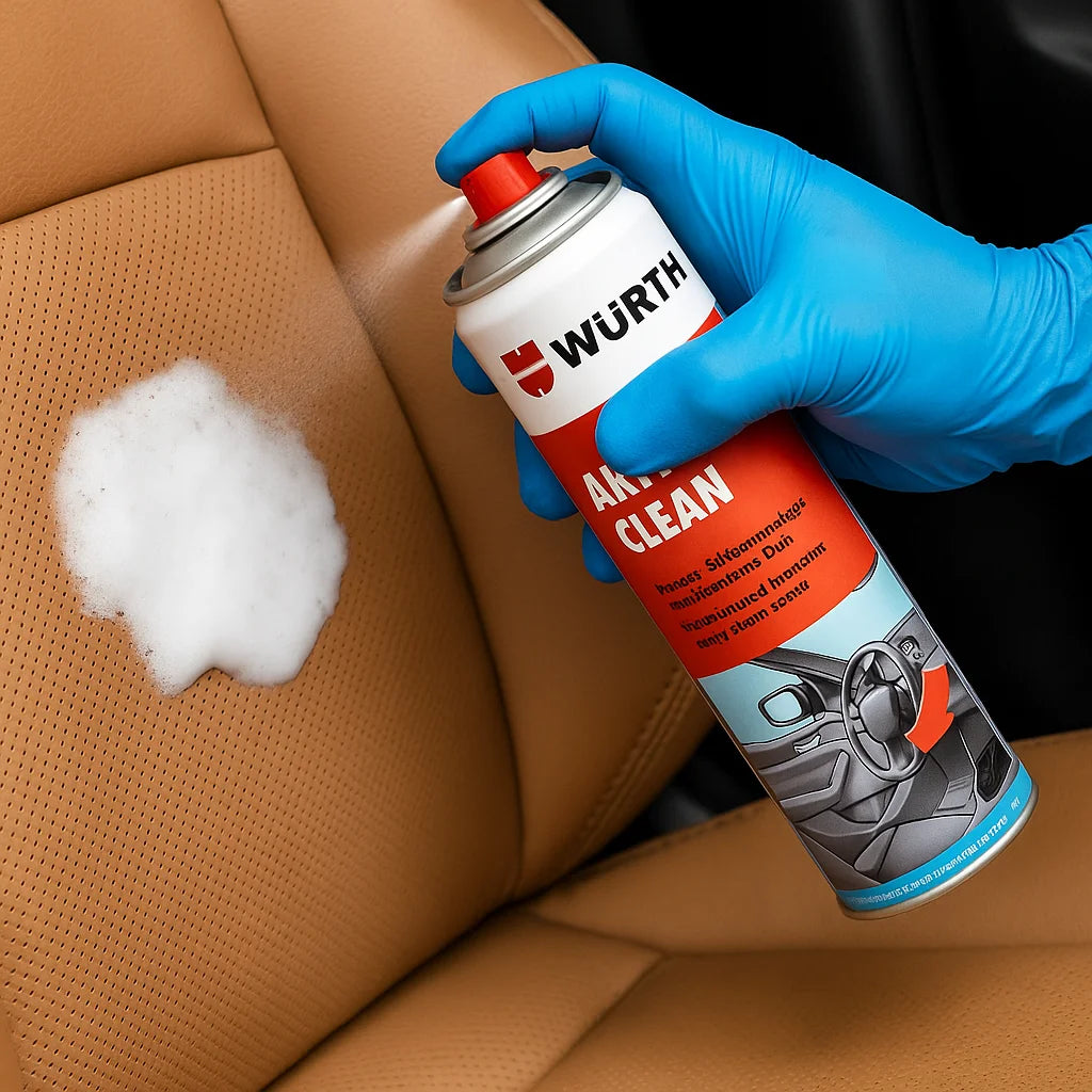 Limpiador en Espuma Würth Aktiv-Clean 500 ml – Limpieza Interior con Aroma Afrutado, Antiestático y Secado Rápido