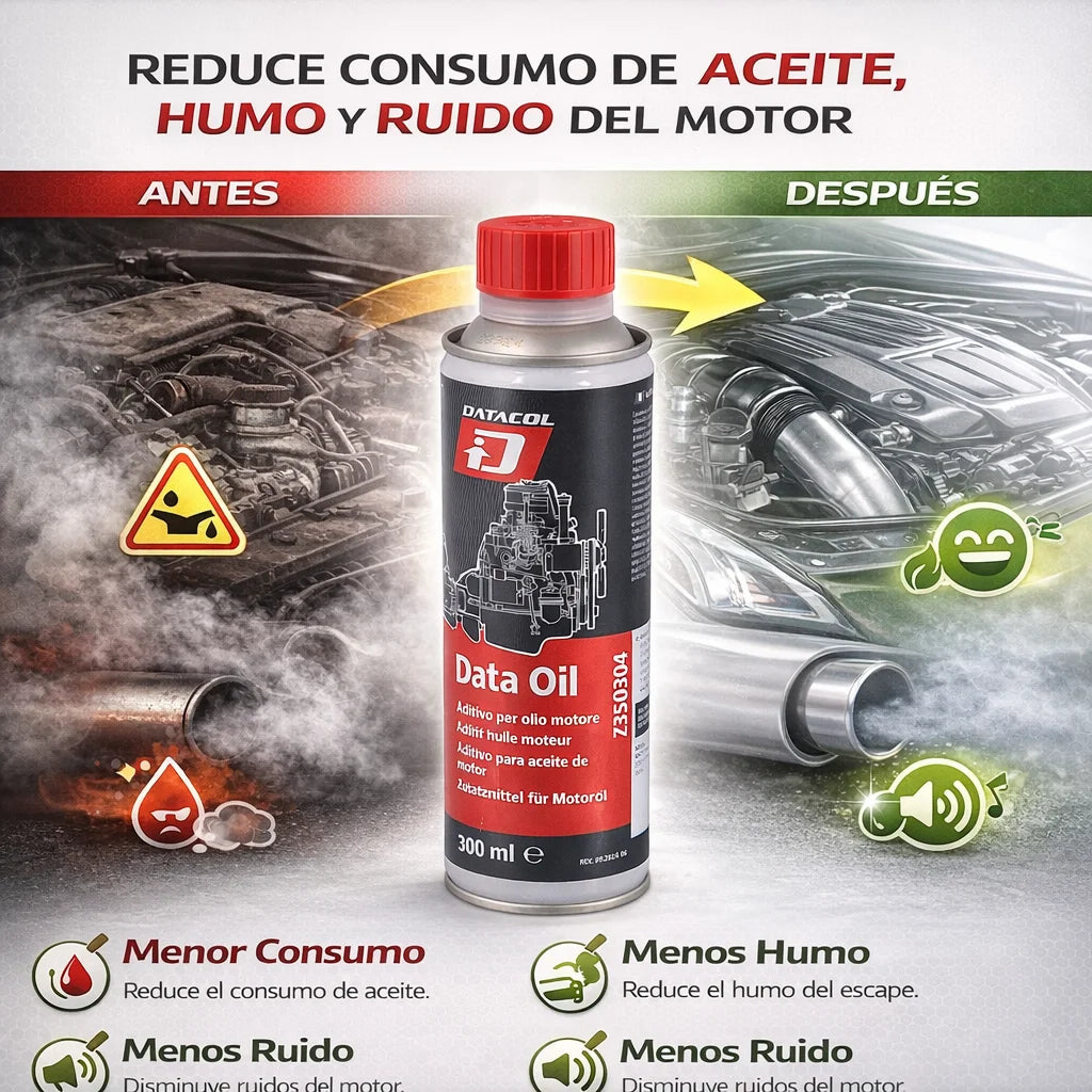 Aditivo para Aceite de Motor DATACOL Data Oil 300 ml – Gasolina y Diésel | Reduce Ruido y Mejora Lubricación