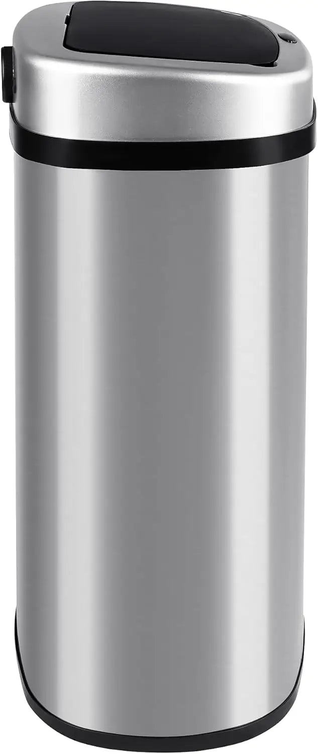 Cubo de Basura Automático T-LoVendo 50L – Sensor Inteligente sin Contacto, Acero Inox y Tapa Automática