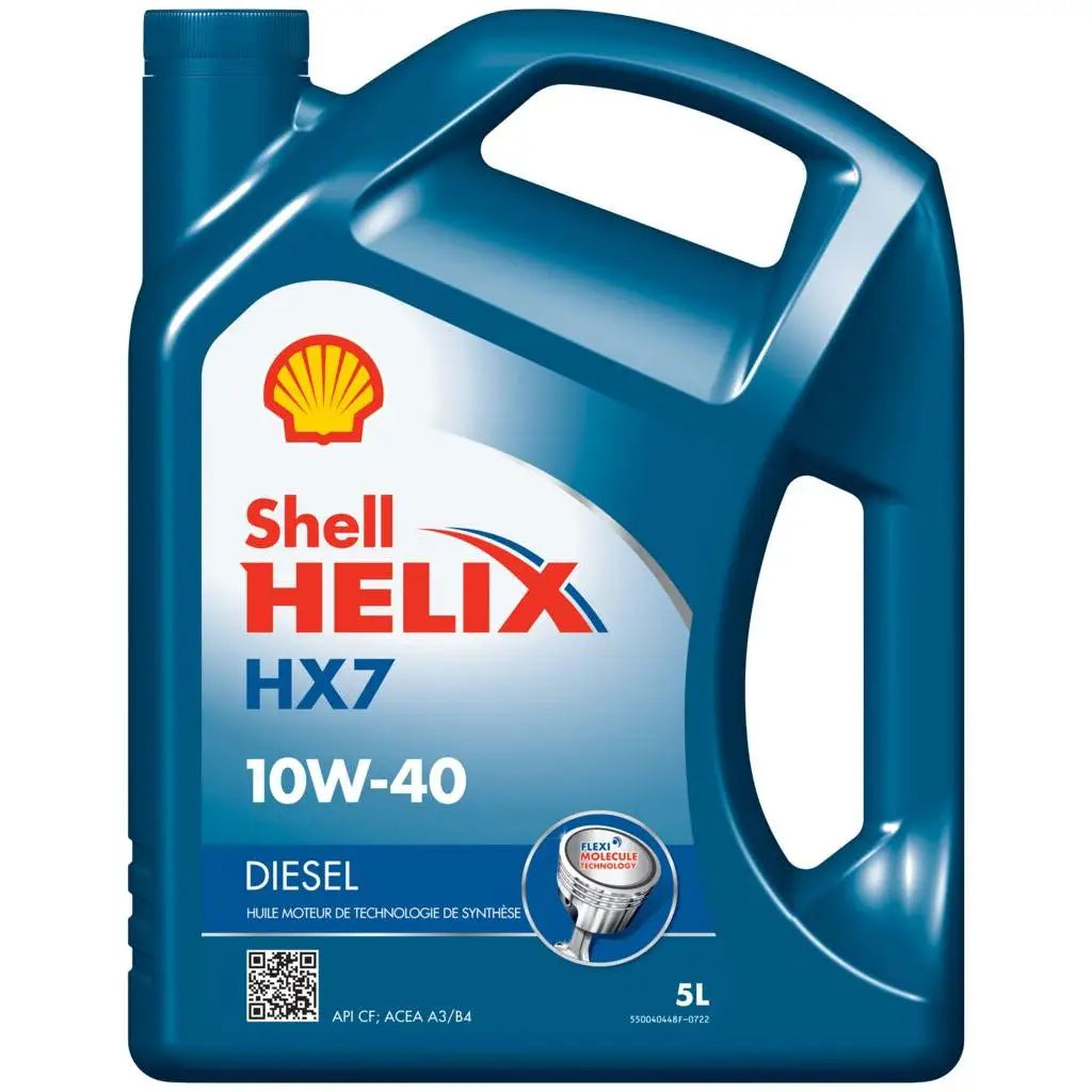 Aceite de Motor Shell Helix HX7 Diesel 10W-40 5L – Lubricante Semisintético de Alto Rendimiento