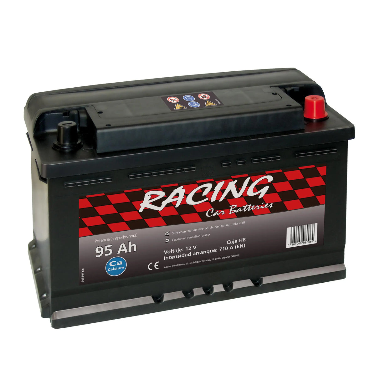 Batería de Coche 90AH H8 Carreras RACING – Alto Rendimiento para Vehículos