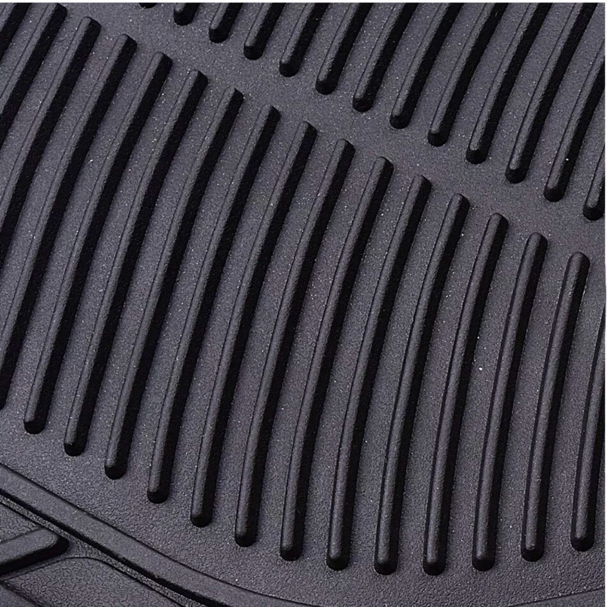 Alfombrillas de Goma Universales para Coche 4 Piezas – Negro Recortables, Antideslizantes y Resistentes al Agua (2 Delanteras + 2 Traseras)
