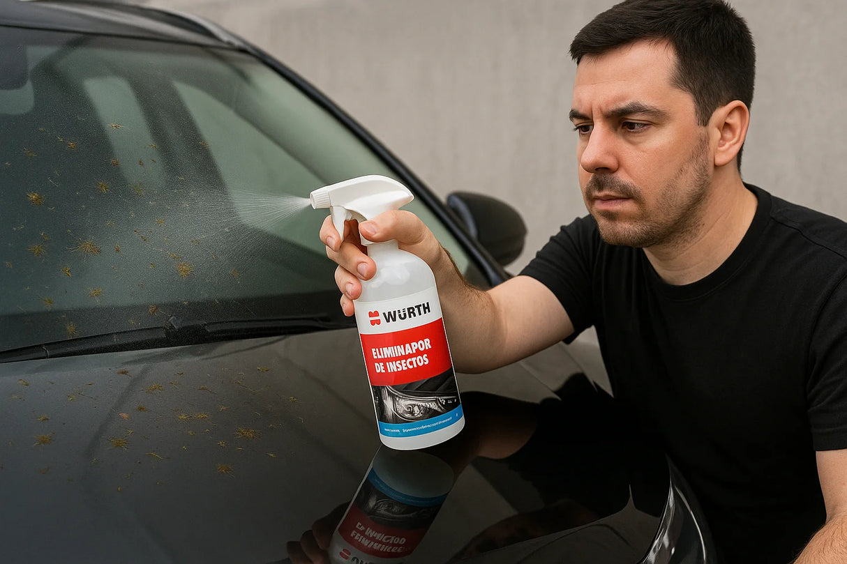 Eliminador de Insectos Würth 500 ml en Espuma – Limpieza Rápida y Segura para Cristal, Pintura, Cromo y Plásticos