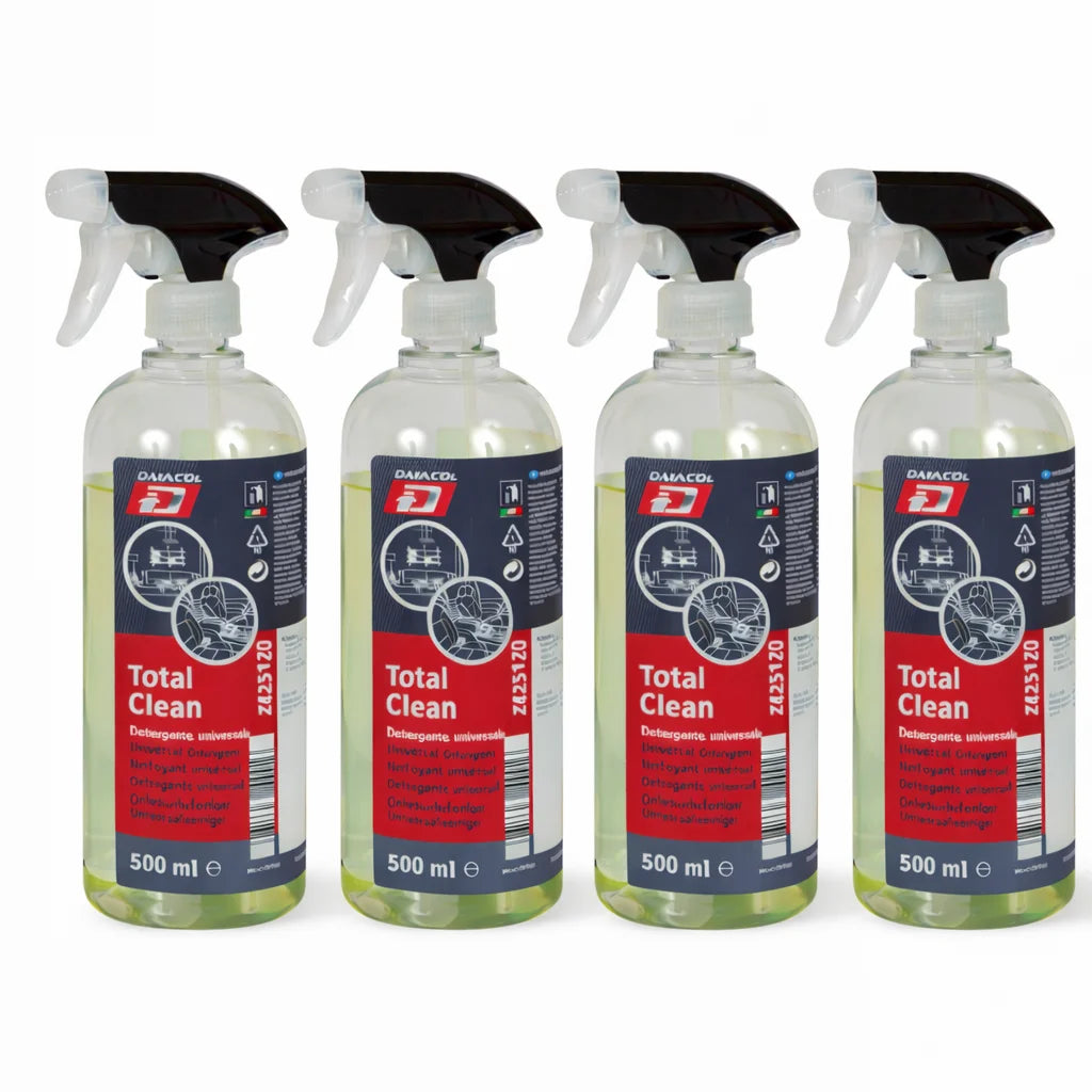 Limpiador de Interiores Total Clean 500 ml – Spray Multiusos para Tapicería, Cuero y Alcántara con Aroma Fresco