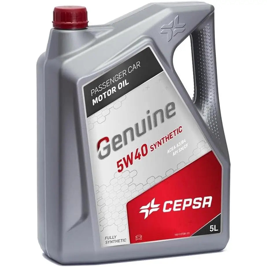Cepsa Genuine 5W40 Sintético 5L – Aceite de Motor Gasolina y Diésel Alta Protección