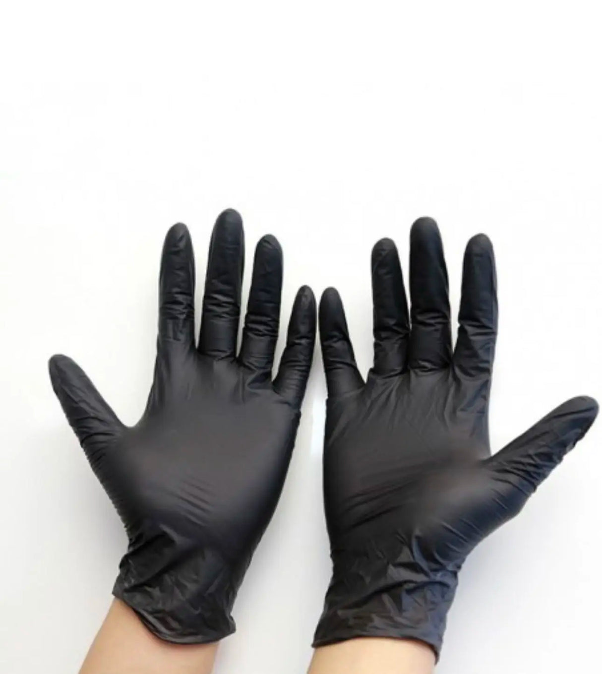 Guantes de Nitrilo Negros Sin Polvo – Caja 100 Unidades Desechables para Uso Profesional