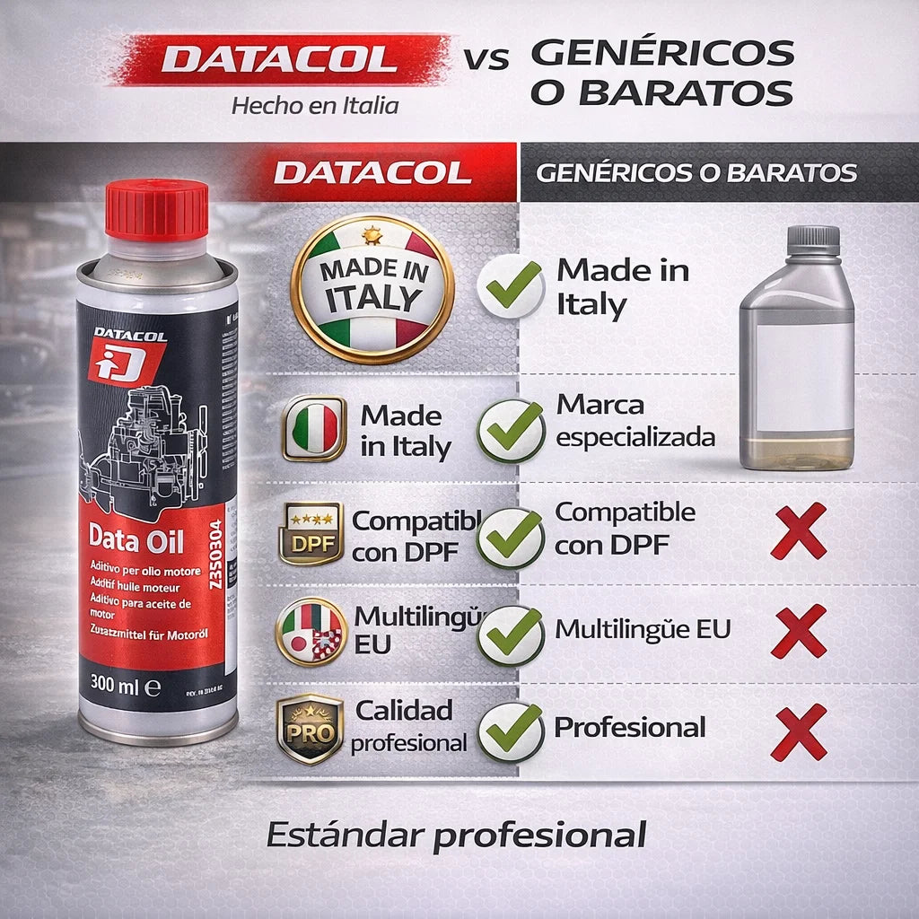 Aditivo para Aceite de Motor DATACOL Data Oil 300 ml – Gasolina y Diésel | Reduce Ruido y Mejora Lubricación