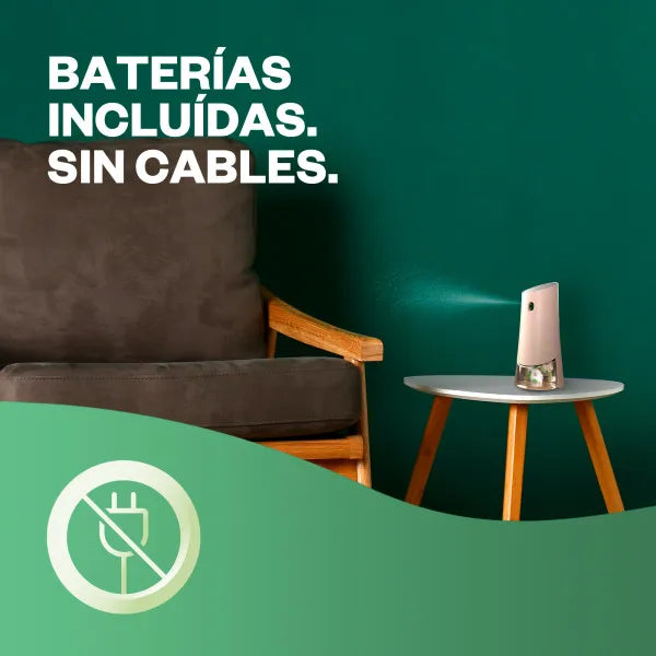 Air Wick Active Fresh Spray Automático – Dispositivo + Recambio Ambientador Vainilla sin Aerosol para el Hogar