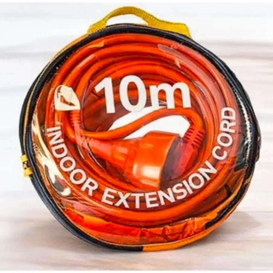 Alargador Eléctrico Naranja Alta Visibilidad | Cable Extensión Interior/Exterior Flexible y Seguro (5m, 15m, 20m, 30m)