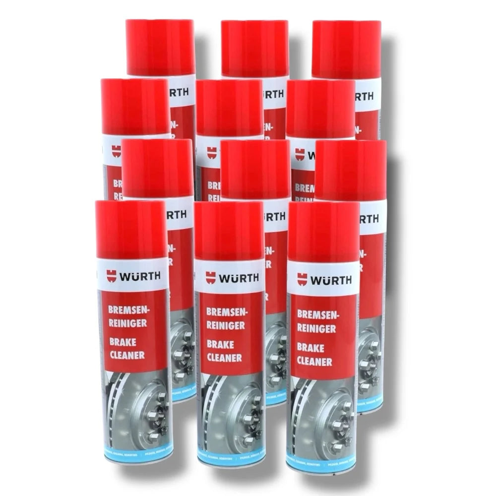 Limpiador de Frenos Würth Profesional Spray 500 ml – Desengrasante Sin Residuos para Discos, Tambor y Piezas Mecánicas