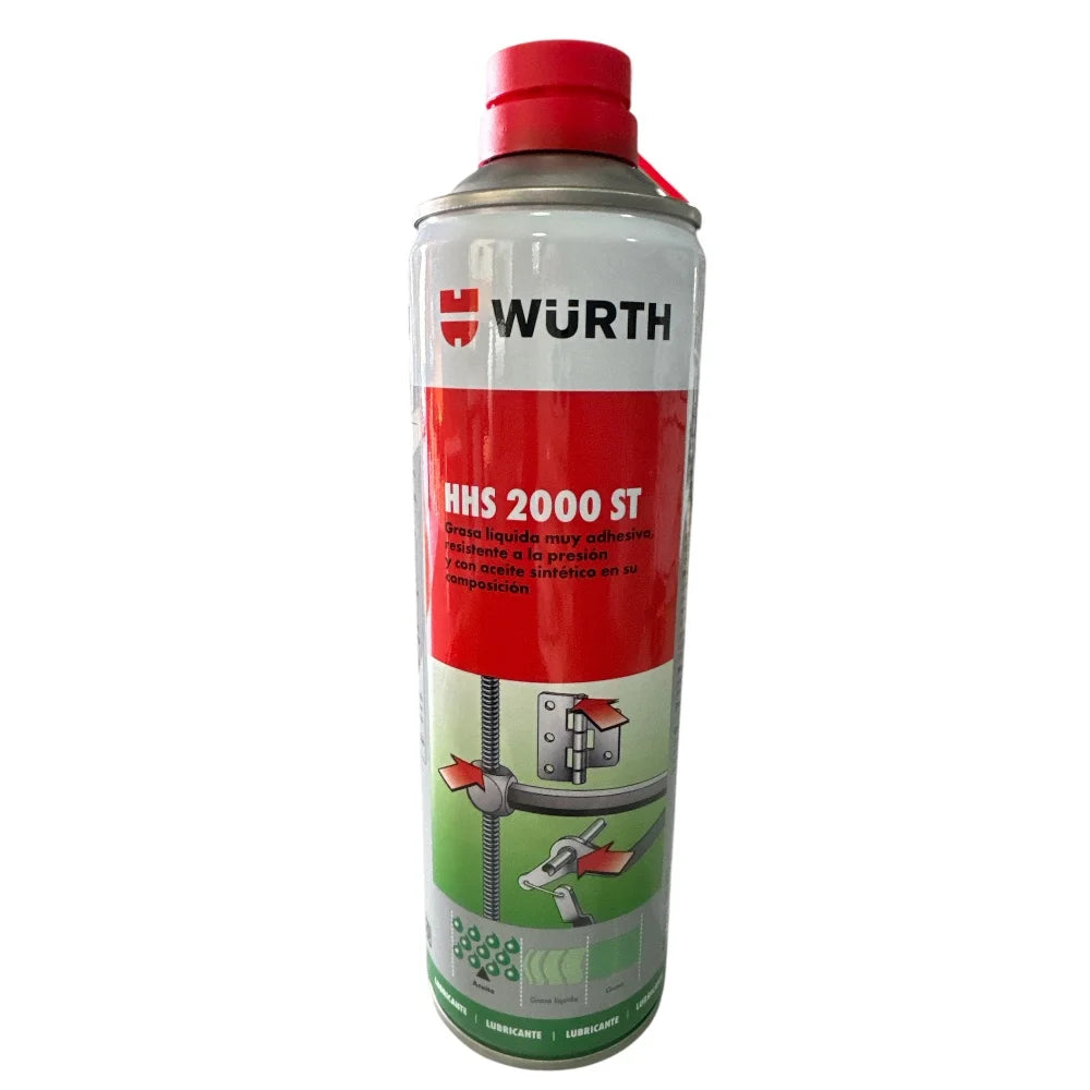 Grasa Líquida Würth HHS 2000 ST 500ml – Lubricante Sintético de Alta Adherencia, Resistente a Presión y Temperatura