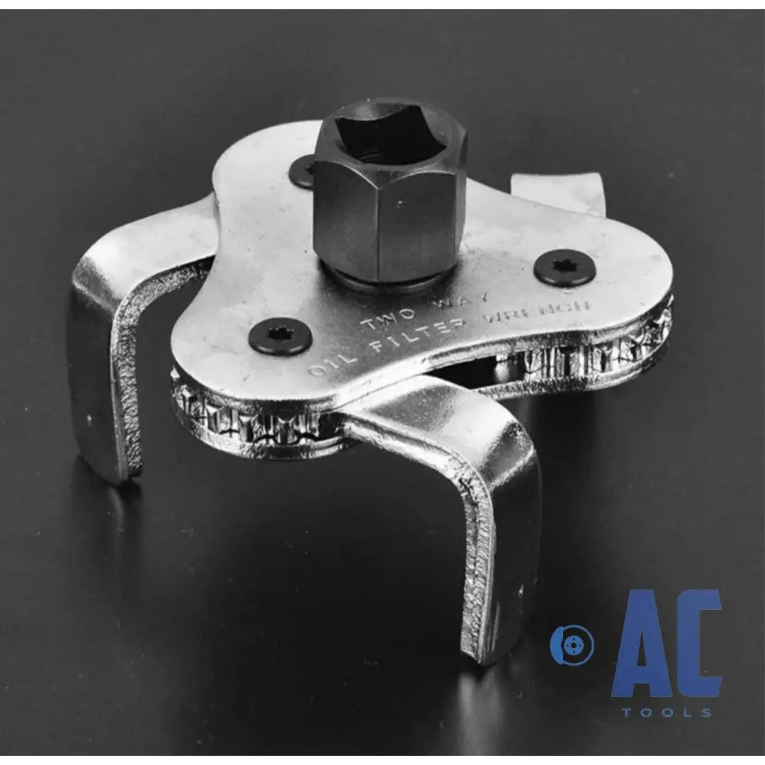AC Tools Llave para desmontar filtros de aceite universal y reversible 1/2 y 3/8