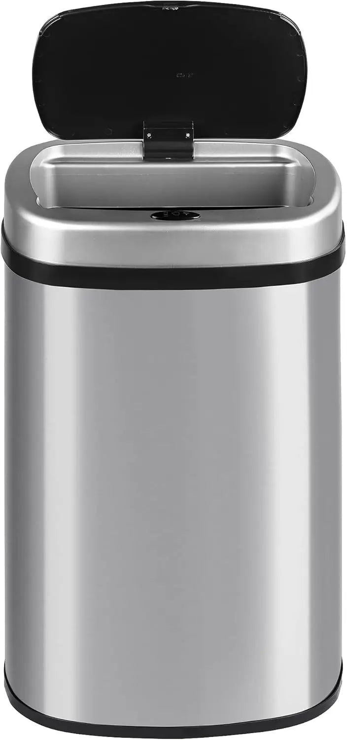 Cubo de Basura Automático T-LoVendo 50L – Sensor Inteligente sin Contacto, Acero Inox y Tapa Automática