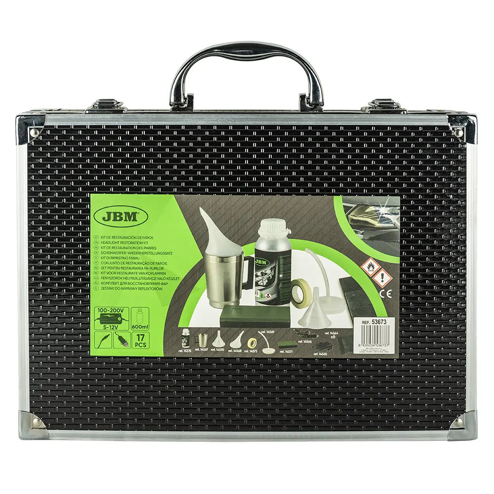 Kit Restauración de Faros JBM 53673 – Pulido y Recuperación de Transparencia Profesional