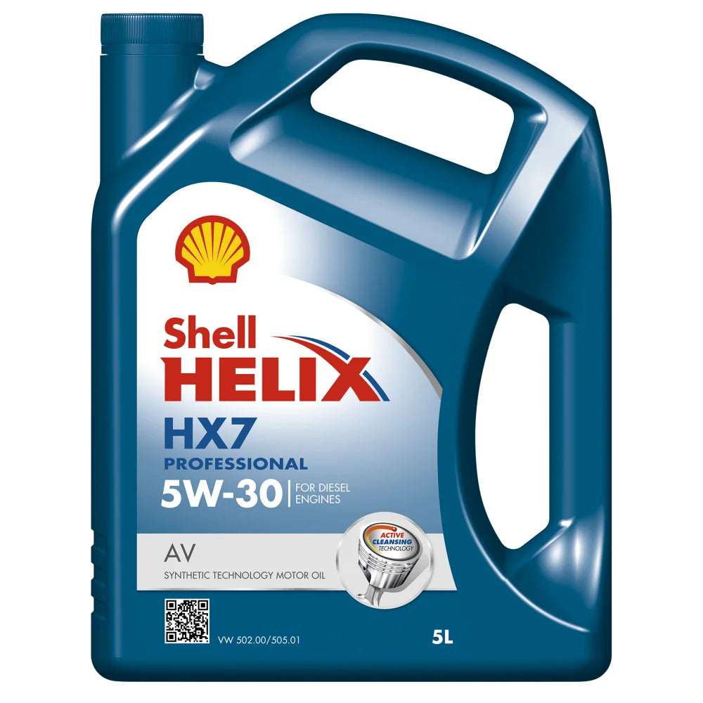 Shell Helix HX7 AV 5W30 5L – Aceite Sintético con Ahorro de Combustible