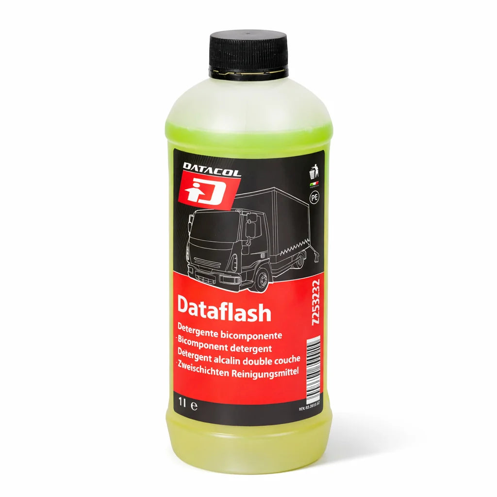 Detergente Alcalino Bicomponente DATACOL DATAFLASH 1L – Desengrasante Profesional para Vehículos y Uso Industrial (Rinde hasta 70L)