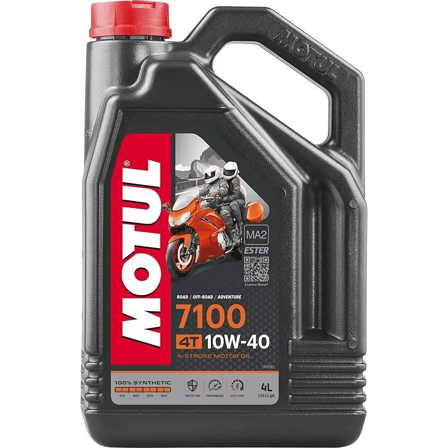 Motul 7100 4T 10W40 4L – Aceite Sintético de Alto Rendimiento para Motocicletas