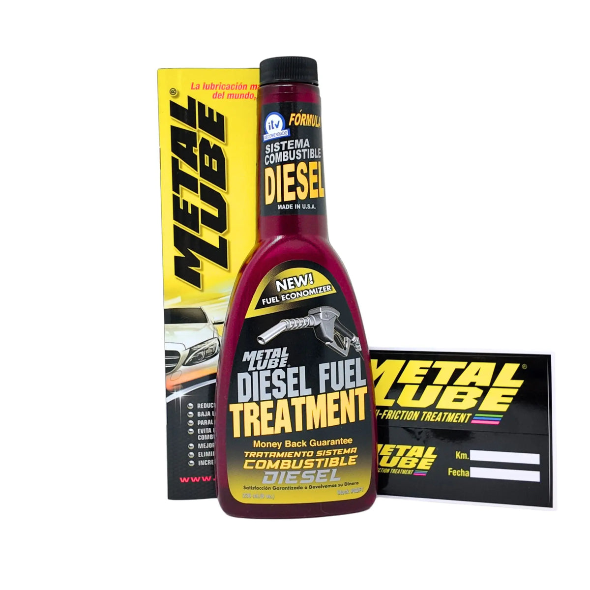 Metal Lube Tratamiento Diésel 236 ml – Limpia Inyectores, Reduce Humos y Protege el Sistema
