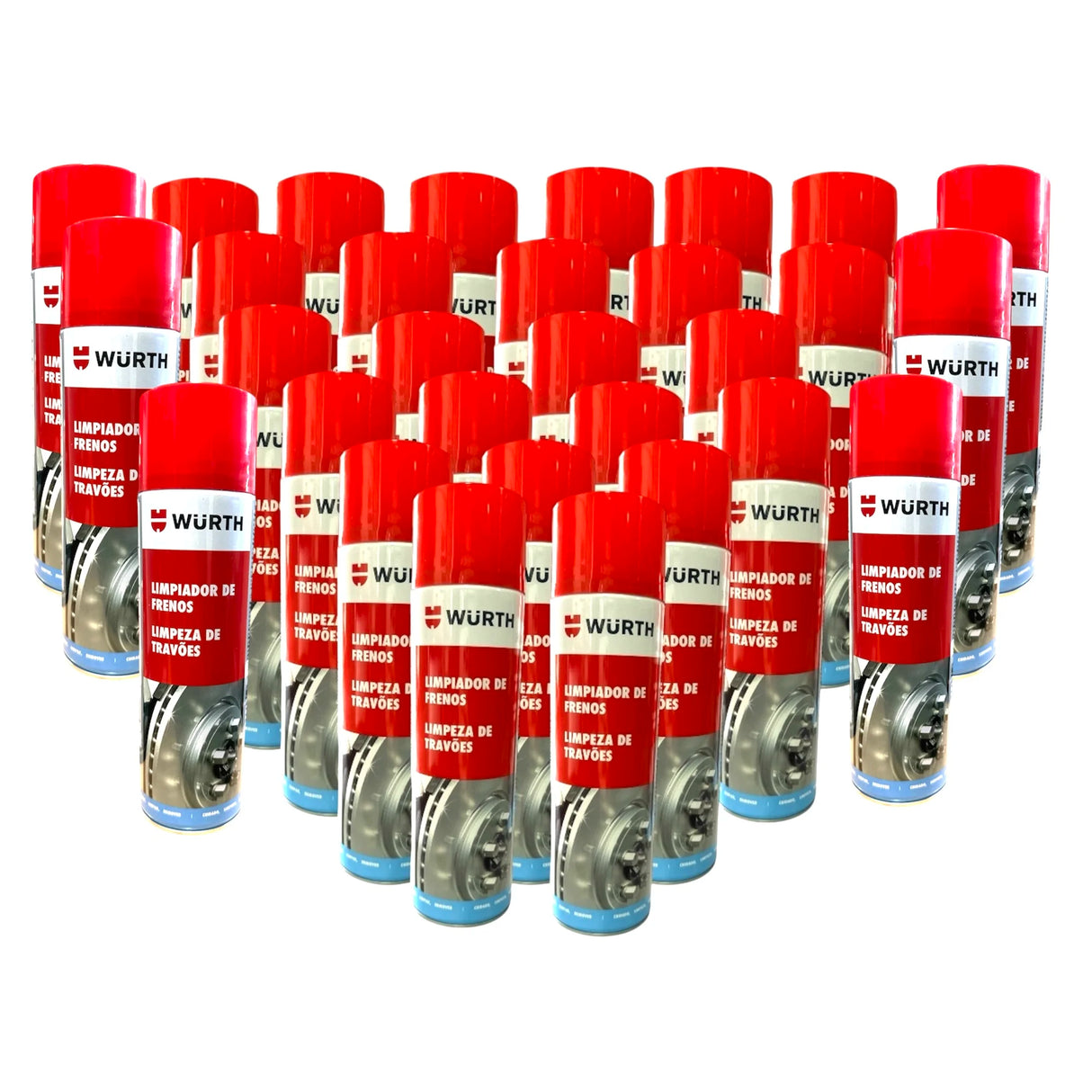 Limpiador de Frenos Würth Profesional Spray 500 ml – Desengrasante Sin Residuos para Discos, Tambor y Piezas Mecánicas