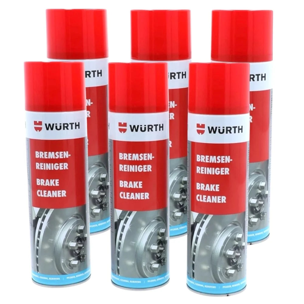 Limpiador de Frenos Würth Profesional Spray 500 ml – Desengrasante Sin Residuos para Discos, Tambor y Piezas Mecánicas