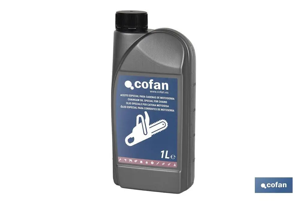 Aceite Cofan para Cadenas de Motosierras | Lubricación Continua y Protección Contra Desgaste | 1 Unidad