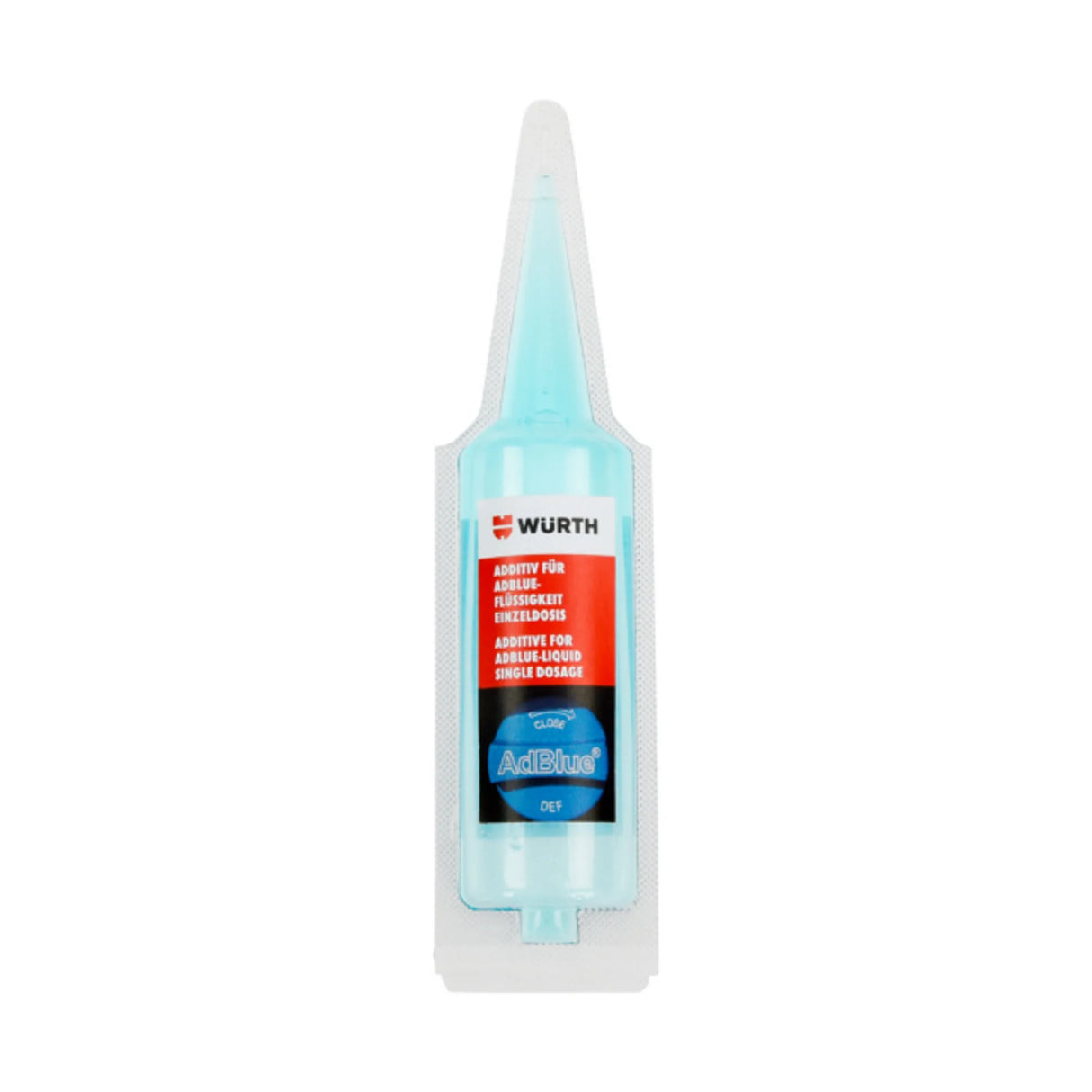 Aditivo Würth AdBlue Monodosis 20 ml – Anticristalizante para Sistema SCR y Mantenimiento del Depósito AdBlue