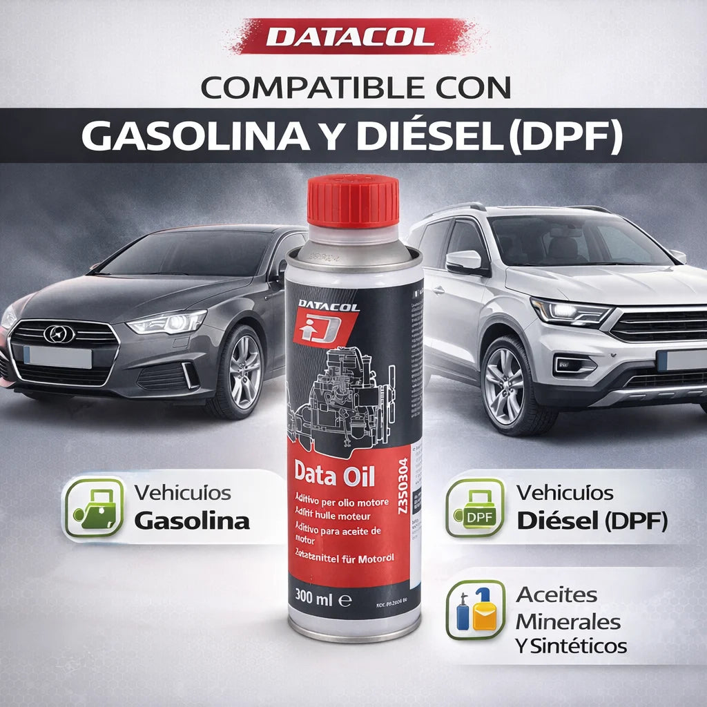 Aditivo para Aceite de Motor DATACOL Data Oil 300 ml – Gasolina y Diésel | Reduce Ruido y Mejora Lubricación