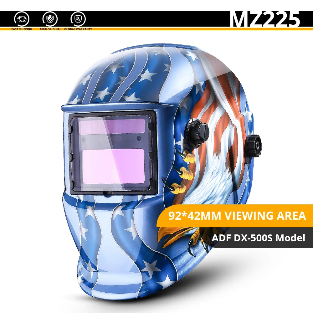 Casco de Soldadura DEKO Solar con Oscurecimiento Automático – Ajustable 4/9-13 para MIG/MMA