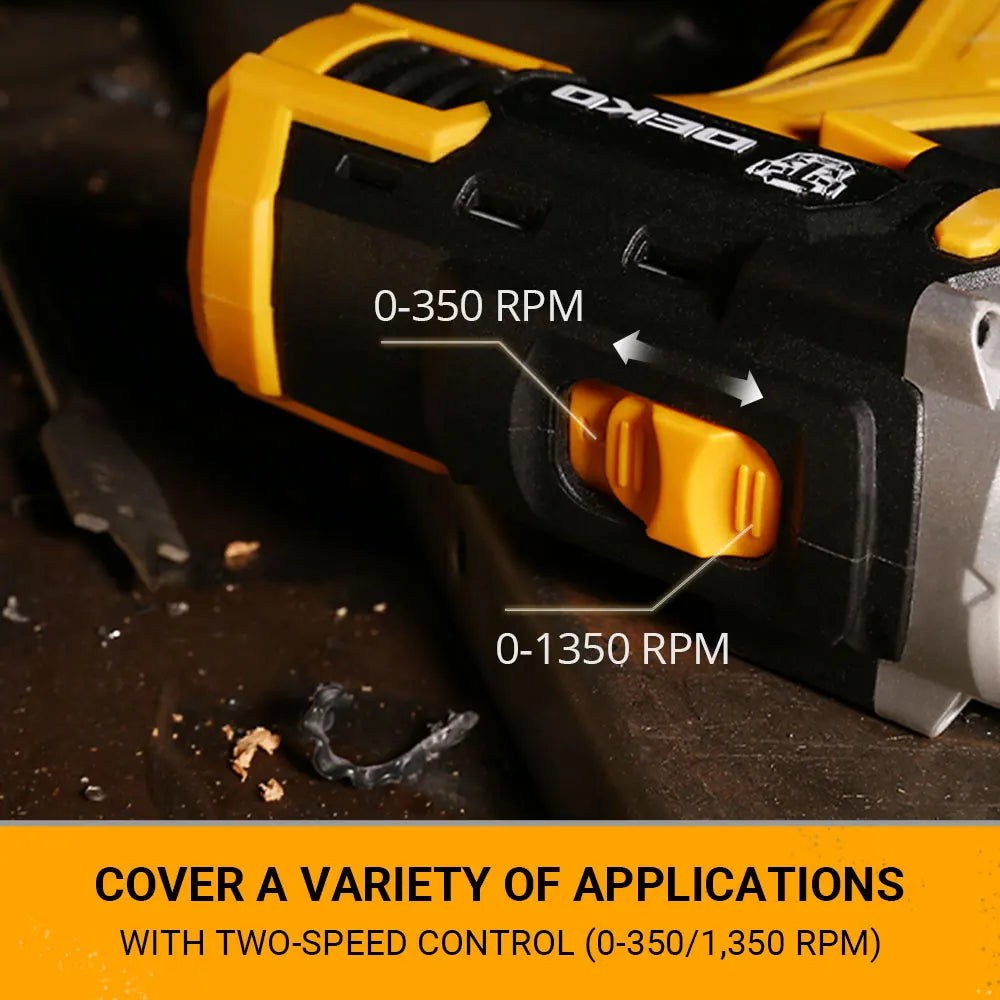 Taladro Inalámbrico DEKO 12V/16V/20V – Destornillador Eléctrico con Batería Litio para Bricolaje