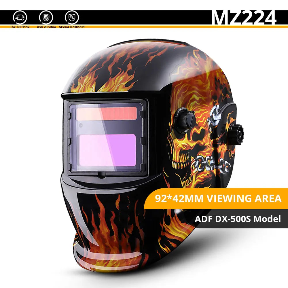 Casco de Soldadura DEKO Solar con Oscurecimiento Automático – Ajustable 4/9-13 para MIG/MMA