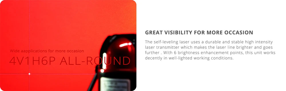 Nivel Láser DEKO LL5 5 Líneas + 6 Puntos – Autonivelante 360° con Luz Roja y Verde de Alta Visibilidad