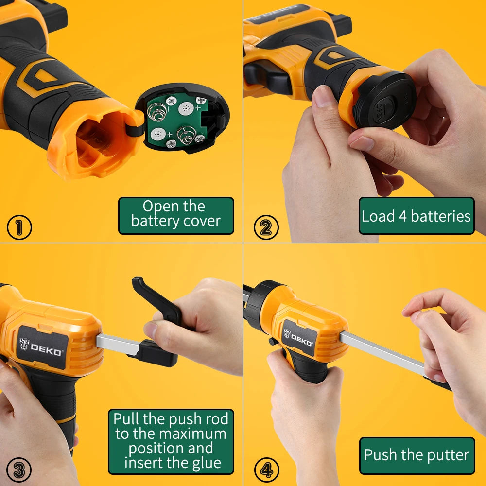 Pistola de Pegamento DEKO DEGG01 – Pistola de Silicona Eléctrica Automática de Fusión en Caliente
