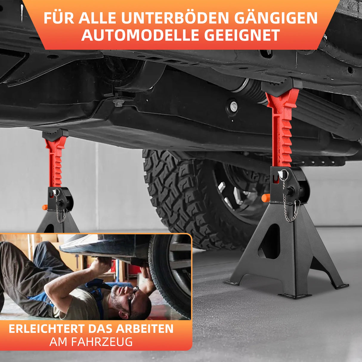 1 par de soporte de gato de elevación de rueda de coche de 3 toneladas/6 toneladas, soporte de gato de seguridad para reparación de automóviles, soporte de neumático de coche, soporte de seguridad para reparación de marc
