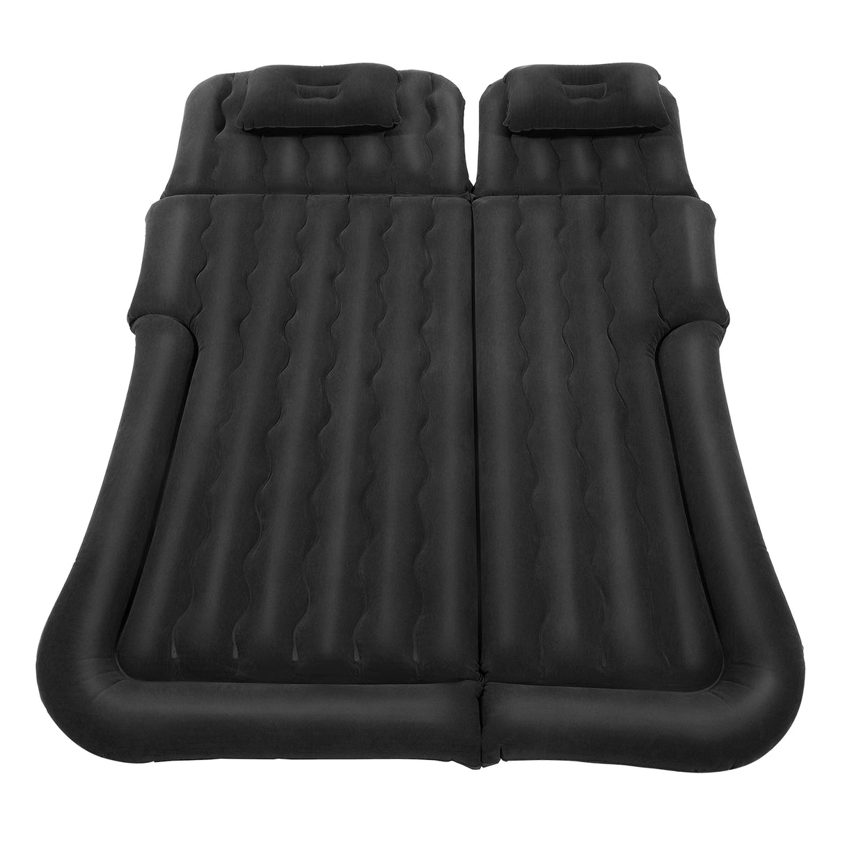 Cama Inflable para Coche con Bomba y Almohada – Colchón Hinchable Plegable Universal para Asiento Trasero, Cojín Flocado Portátil para Viajes