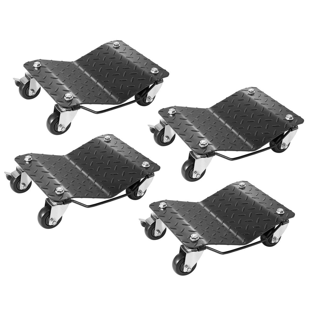 Carrito para Neumáticos SucceBuy 2/4 Unidades Dollies 1500 lb Plataforma con Ruedas para Reparación de Automóviles