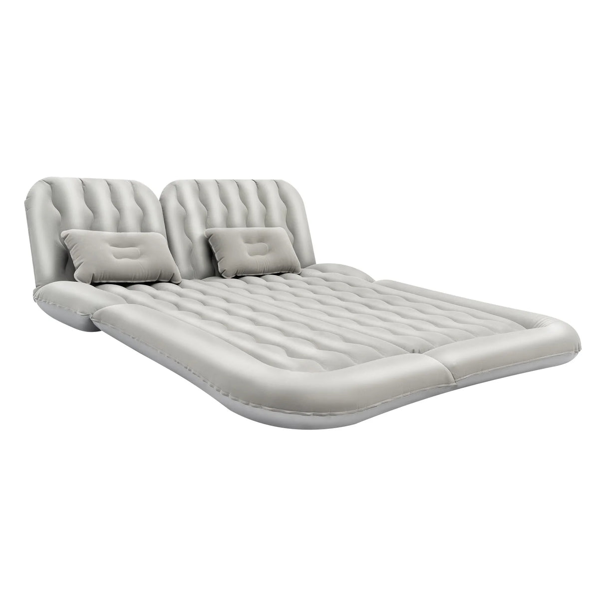 Cama Inflable para Coche con Bomba y Almohada – Colchón Hinchable Plegable Universal para Asiento Trasero, Cojín Flocado Portátil para Viajes