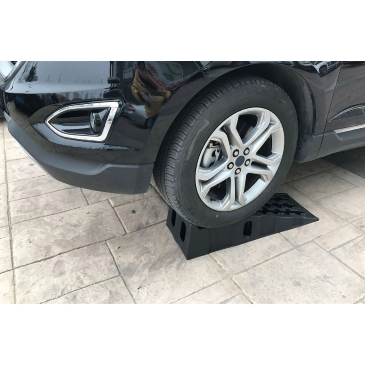 2 Rampas de Servicio para Coche 16.000 lb – Rampas Universales Reforzadas de Perfil Bajo para Vehículos y Camiones