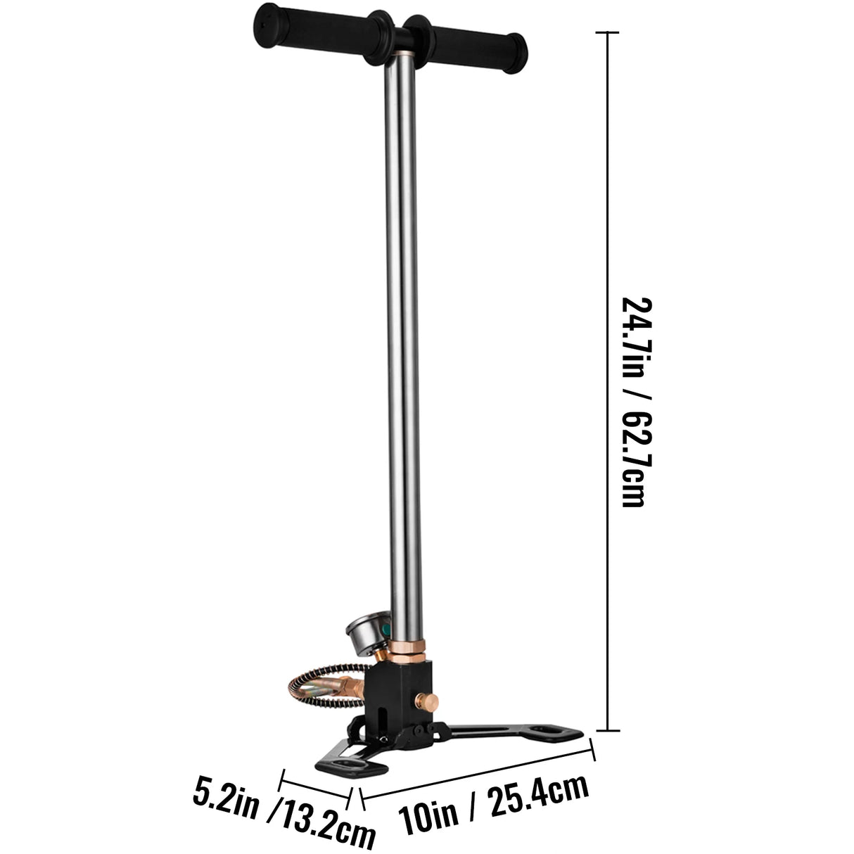 Bomba PCP de 3 Etapas SucceBuy + Manómetro 4500PSI para Neumáticos, Kayak, Balones, Pistola de Aire, Bomba Manual de Alta Presión