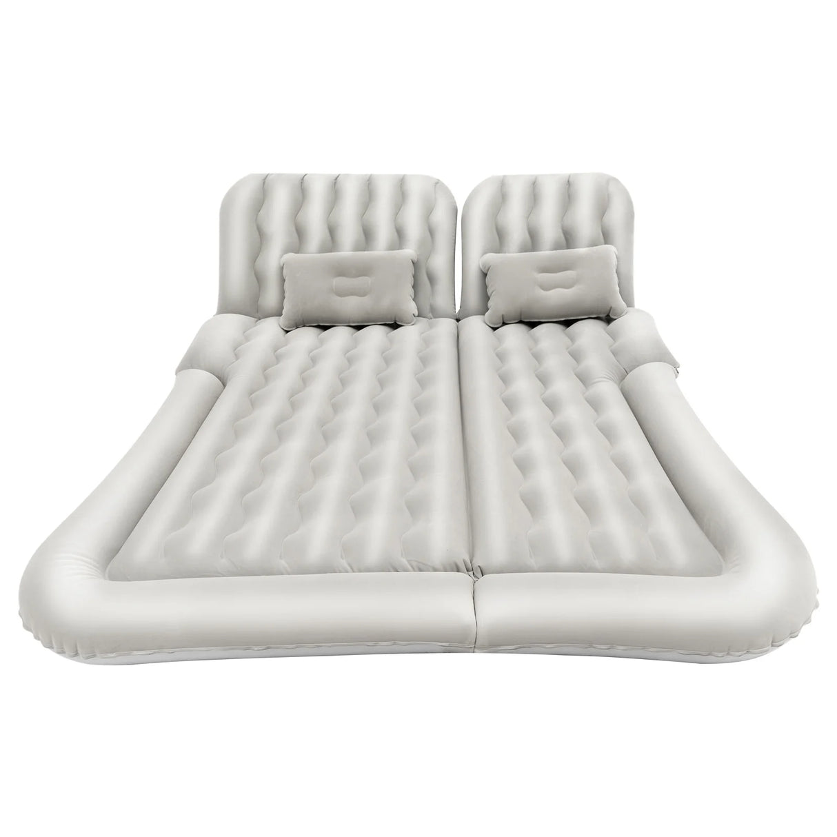 Cama Inflable para Coche con Bomba y Almohada – Colchón Hinchable Plegable Universal para Asiento Trasero, Cojín Flocado Portátil para Viajes